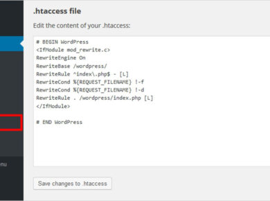 htaccess file